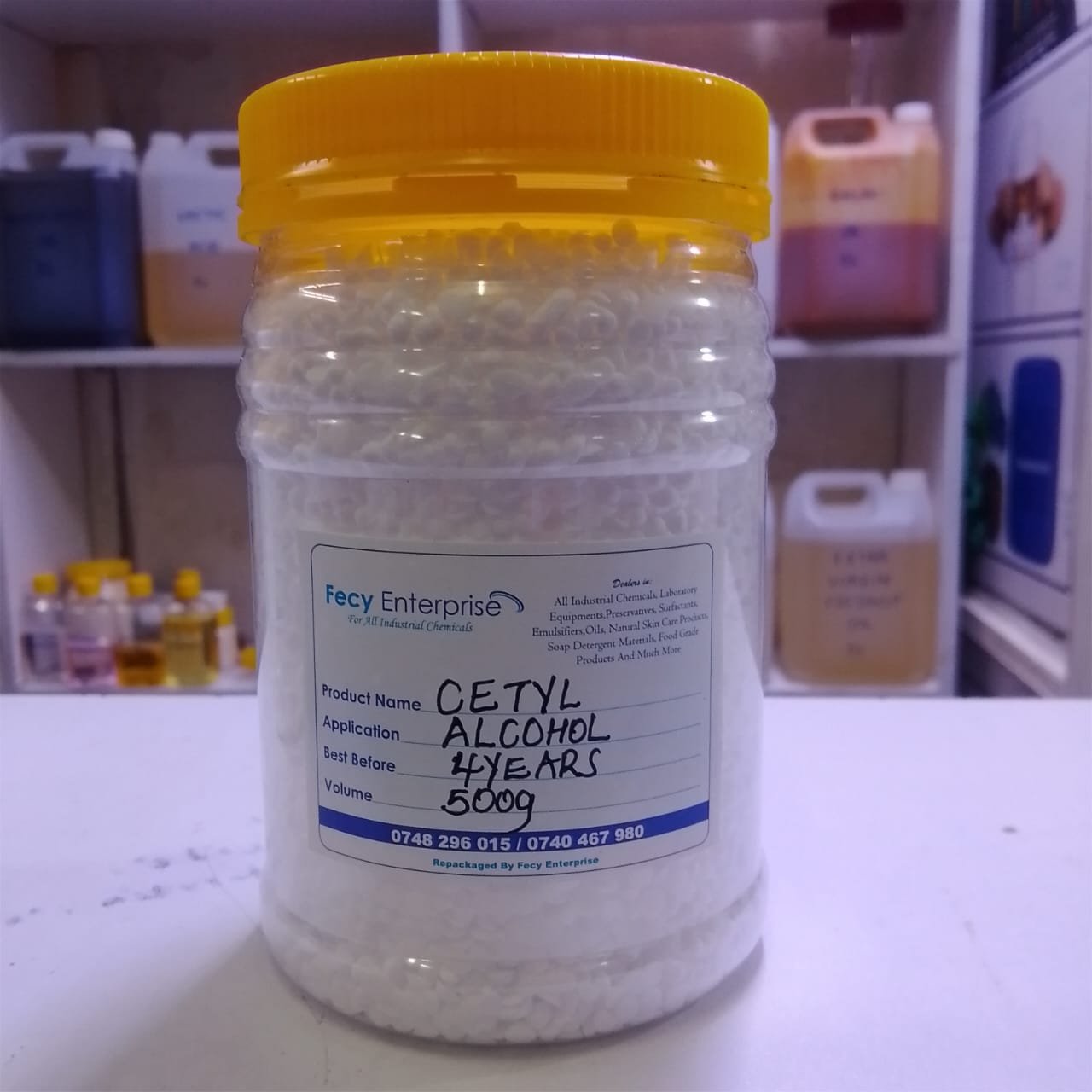 Cetyl Alcohol-Emulisifier. (C.A)
